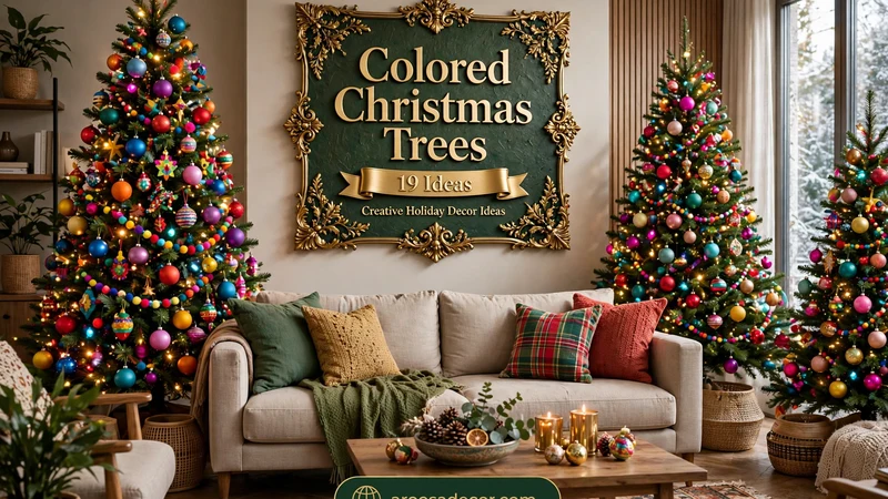 Colored Christmas Trees - 19 Creative Holiday Decor Ideas